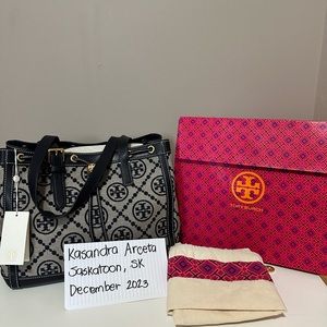 Tory Burch T-Monogram Small Tote Bag